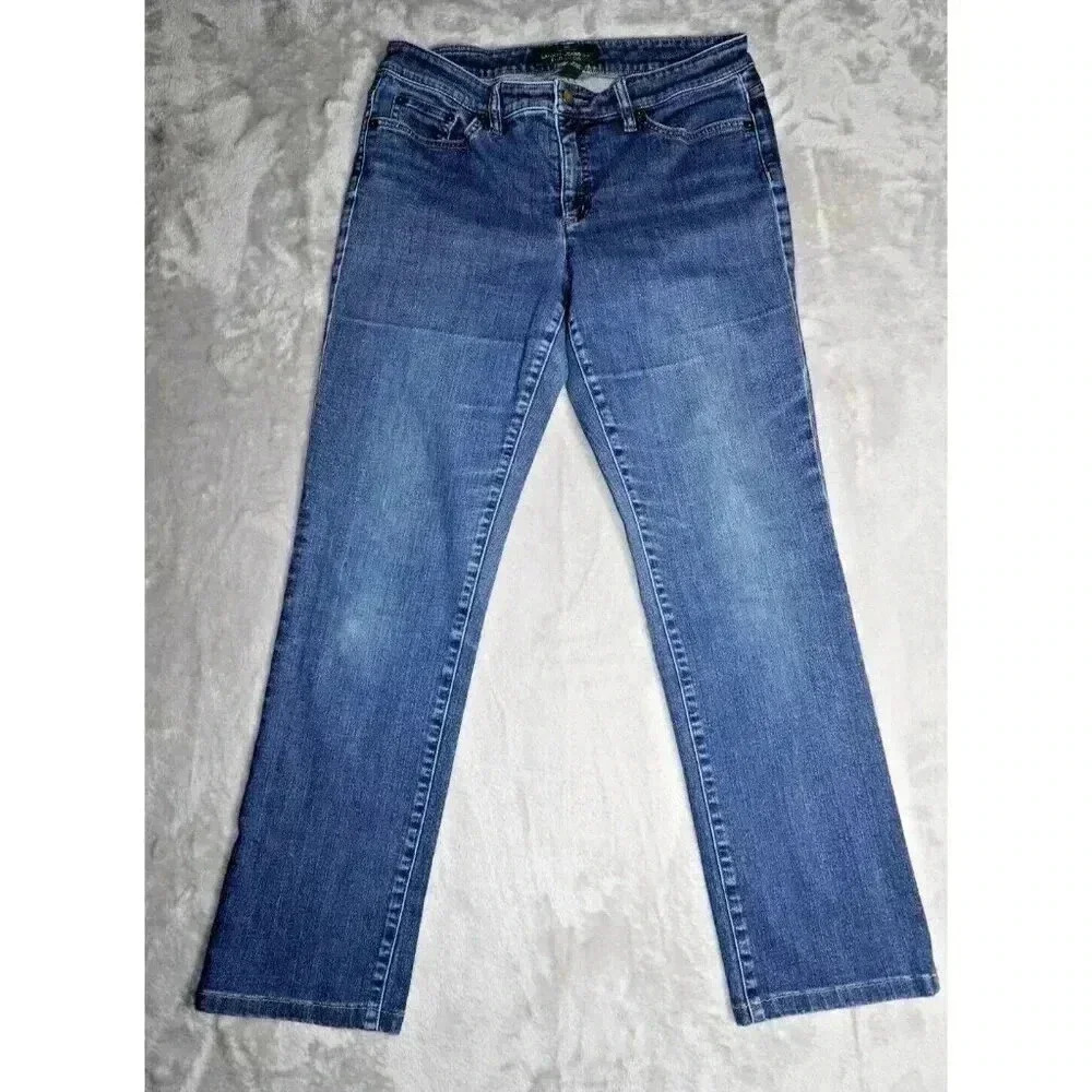 Vintage Y2K Lauren Jeans Co n Womens Size 8 Blue Modern Straight (30×26)